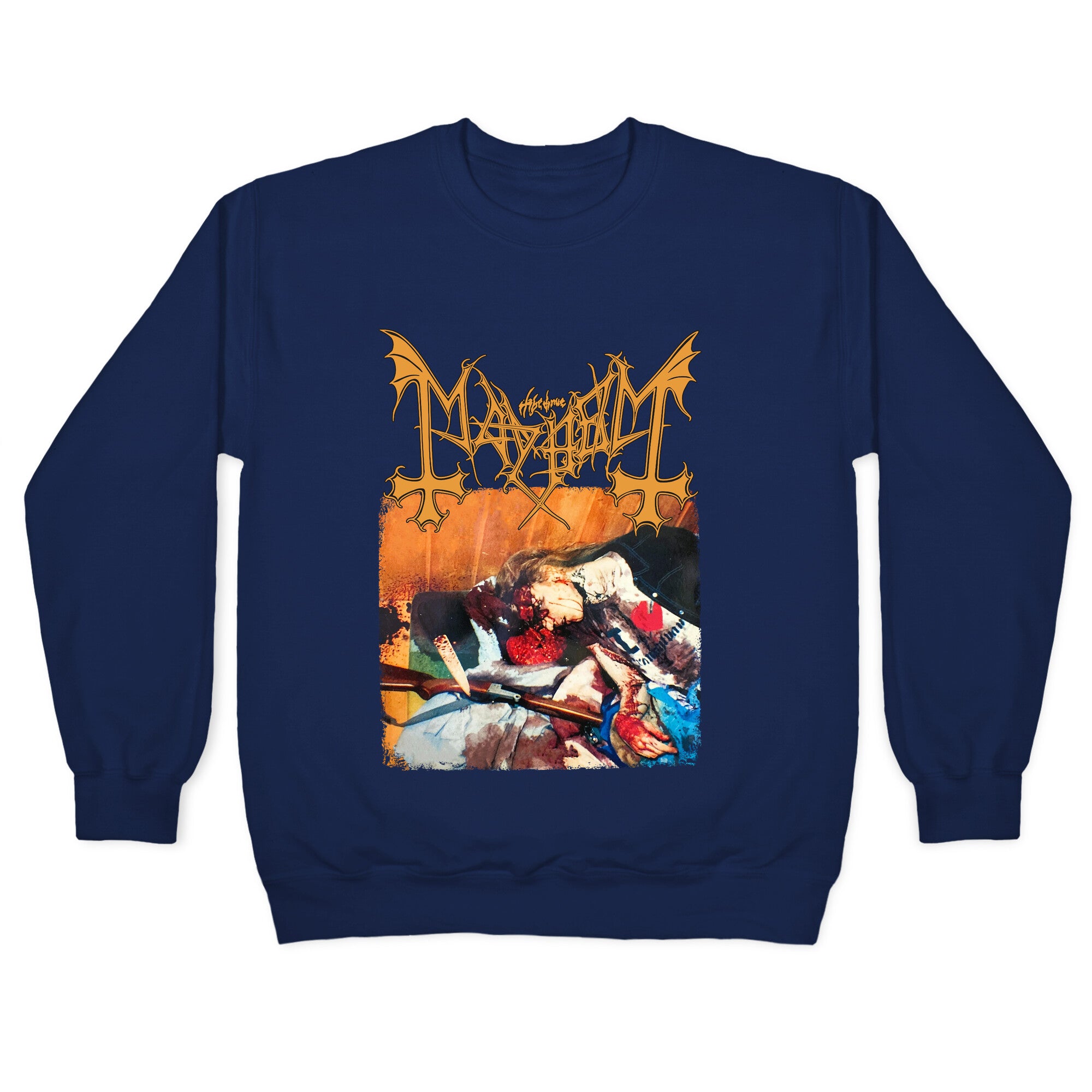 Mayhem Band Album Cover Crewneck Sweatshirt